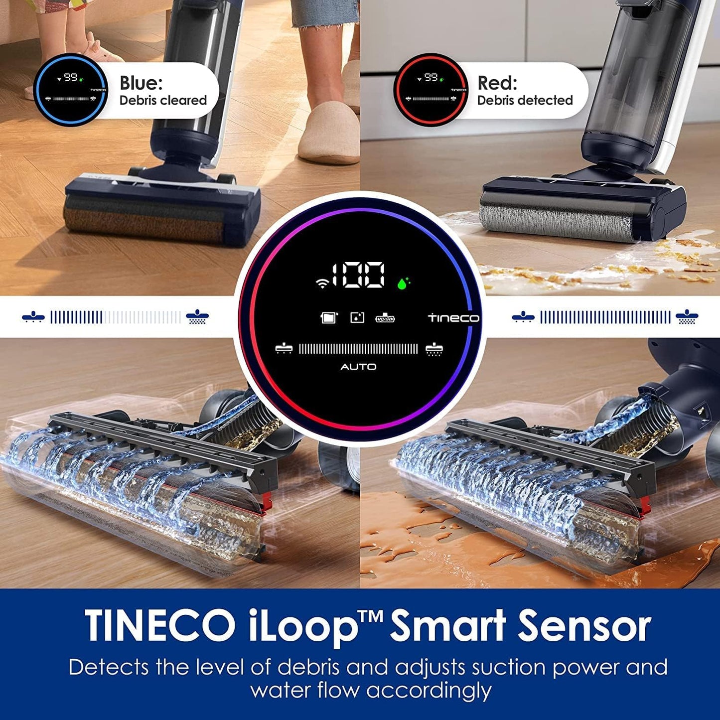 Tineco FLOOR ONE S5 Extreme Cordless, Lightweight, Smart Wet/Dry Vacuum Cleaner