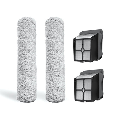 Tineco FLOOR ONE S3/IFLOOR 3 Replacement Brush Roller Kit-2x Brush Roller & 2x HEPA Assy