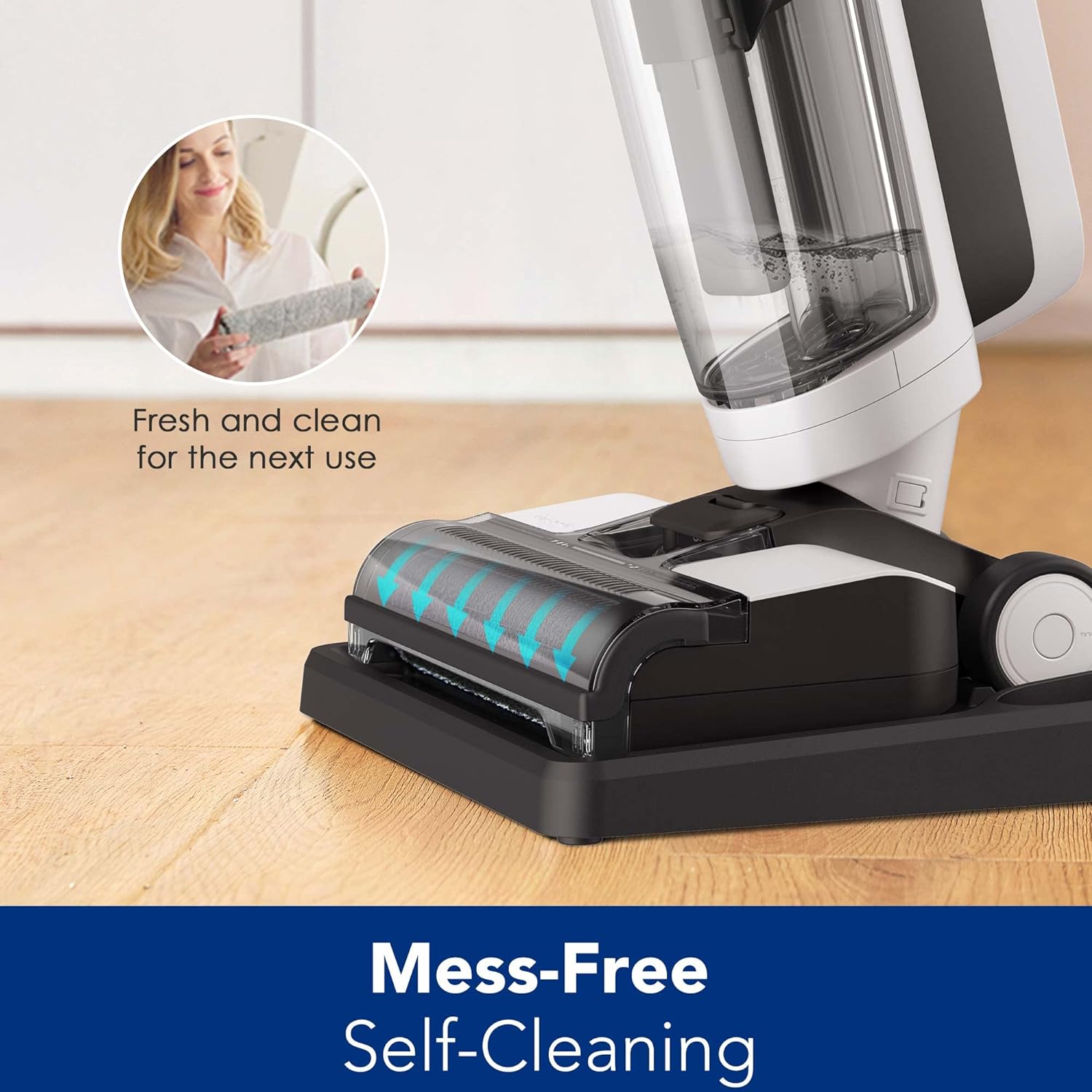 Tineco iFLOOR 3 Breeze Wet Dry Vacuum Cordless Floor Cleaner and Mop One-Step Cleaning for Hard Floors